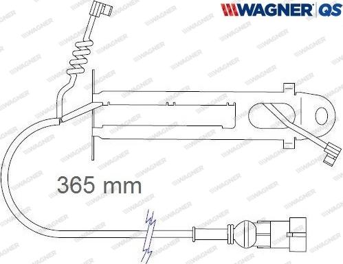 Wagner 587044W - Kulumisenilmaisin, jarrupala inparts.fi