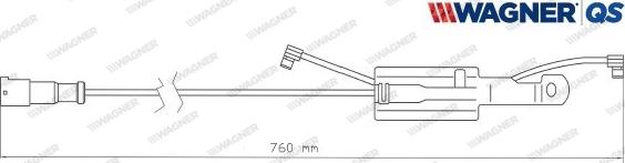 Wagner 587046W - Kulumisenilmaisin, jarrupala inparts.fi