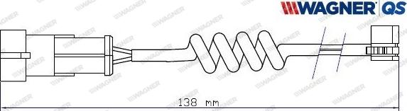 Wagner 587042W - Kulumisenilmaisin, jarrupala inparts.fi