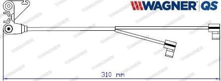 Wagner 587060W - Kulumisenilmaisin, jarrupala inparts.fi