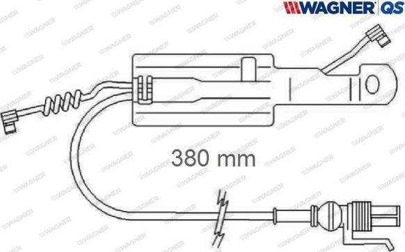 Wagner 587068W - Kulumisenilmaisin, jarrupala inparts.fi