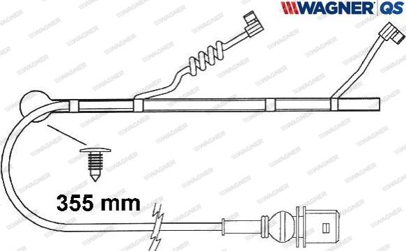 Wagner 587032W - Kulumisenilmaisin, jarrupala inparts.fi