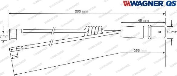 Wagner 587026W - Kulumisenilmaisin, jarrupala inparts.fi