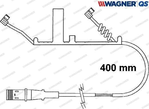 Wagner 587021W - Kulumisenilmaisin, jarrupala inparts.fi