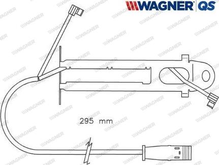 Wagner 587022W - Kulumisenilmaisin, jarrupala inparts.fi