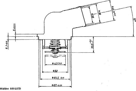 WAHLER 4414.87D - Termostaatti, jäähdytysneste inparts.fi