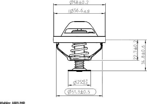 WAHLER 4489.90D - Termostaatti, jäähdytysneste inparts.fi