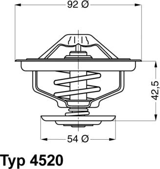 WAHLER 4520.80D - Termostaatti, jäähdytysneste inparts.fi