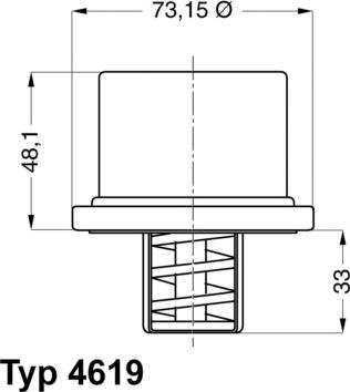 WAHLER 4619.80 - Termostaatti, jäähdytysneste inparts.fi