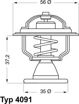 WAHLER 4091.82D - Termostaatti, jäähdytysneste inparts.fi