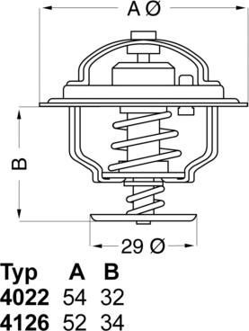 WAHLER 4022.82D1 - Termostaatti, jäähdytysneste inparts.fi