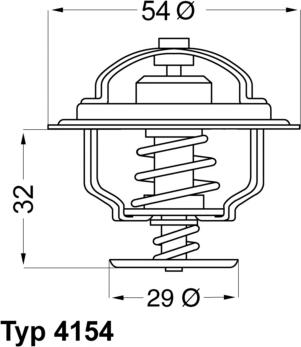 WAHLER 4154.88D - Termostaatti, jäähdytysneste inparts.fi