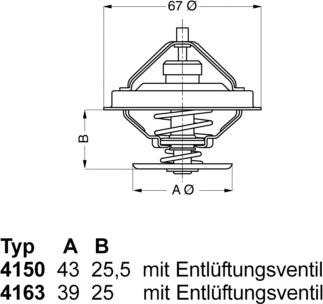 WAHLER 415083D50 - Termostaatti, jäähdytysneste inparts.fi