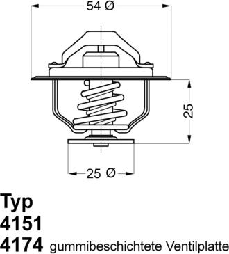 WAHLER 4151.79D - Termostaatti, jäähdytysneste inparts.fi