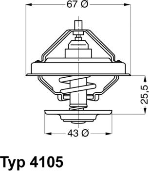 WAHLER 410583D - Termostaatti, jäähdytysneste inparts.fi