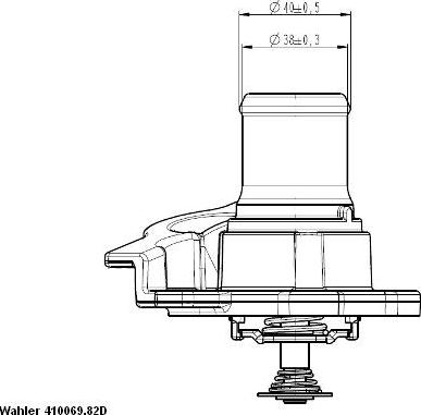 WAHLER 410937.82D - Termostaatti, jäähdytysneste inparts.fi