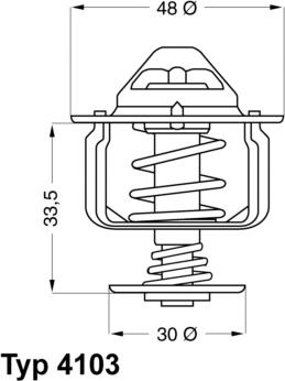 WAHLER 4103.82D - Termostaatti, jäähdytysneste inparts.fi