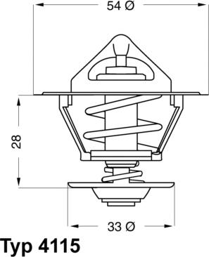 WAHLER 4115.92D - Termostaatti, jäähdytysneste inparts.fi