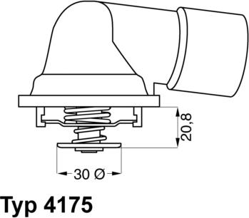 WAHLER 4175.92D - Termostaatti, jäähdytysneste inparts.fi