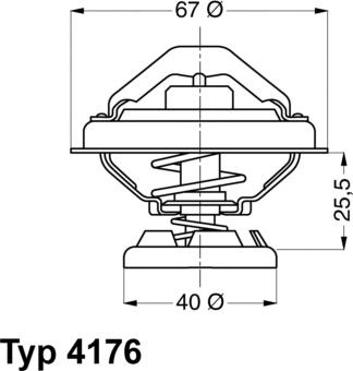 WAHLER 4176.85D - Termostaatti, jäähdytysneste inparts.fi