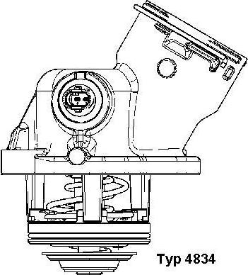 WAHLER 4834.100D - Termostaatti, jäähdytysneste inparts.fi