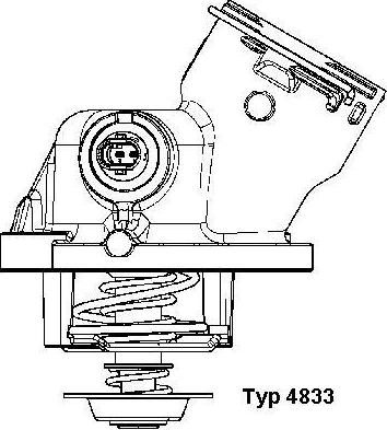 WAHLER 4833.100D - Termostaatti, jäähdytysneste inparts.fi