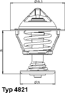 WAHLER 4821.89D - Termostaatti, jäähdytysneste inparts.fi