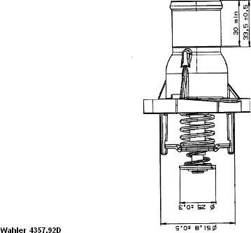 WAHLER 4357.92D - Termostaatti, jäähdytysneste inparts.fi