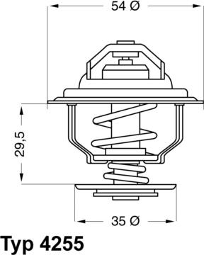 WAHLER 4255.82D - Termostaatti, jäähdytysneste inparts.fi