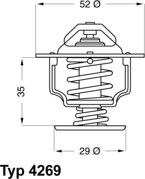 WAHLER 426978D - Termostaatti, jäähdytysneste inparts.fi