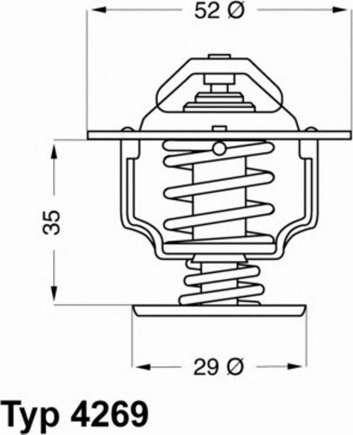 WAHLER 426978 - Termostaatti, jäähdytysneste inparts.fi