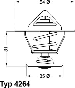 WAHLER 4264.84D - Termostaatti, jäähdytysneste inparts.fi