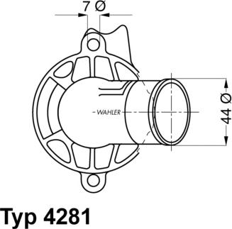 WAHLER 4281.87D - Termostaatti, jäähdytysneste inparts.fi