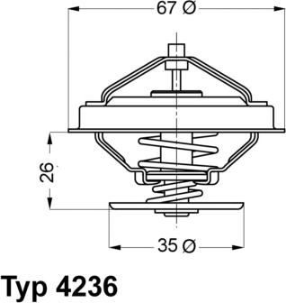 WAHLER 4236.92D - Termostaatti, jäähdytysneste inparts.fi