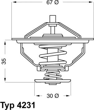 WAHLER 4231.80D - Termostaatti, jäähdytysneste inparts.fi