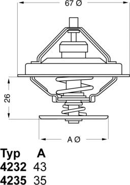 WAHLER 4235.80D - Termostaatti, jäähdytysneste inparts.fi