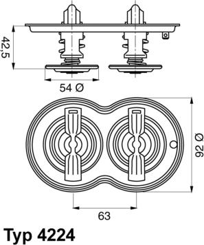 WAHLER 4224.80D - Termostaatti, jäähdytysneste inparts.fi