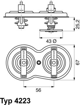 WAHLER 4223.83D - Termostaatti, jäähdytysneste inparts.fi