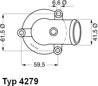 WAHLER 4279.87D - Termostaatti, jäähdytysneste inparts.fi