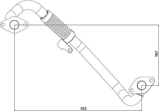 WAHLER 665104D - Putki, EGR-venttiili inparts.fi