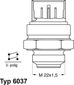 WAHLER 6037.81D - Lämpökytkin, jäähdyttimen puhallin inparts.fi