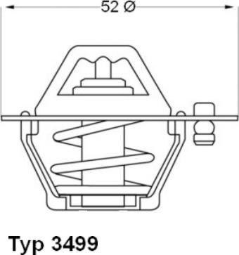 WAHLER 3499.82D - Termostaatti, jäähdytysneste inparts.fi