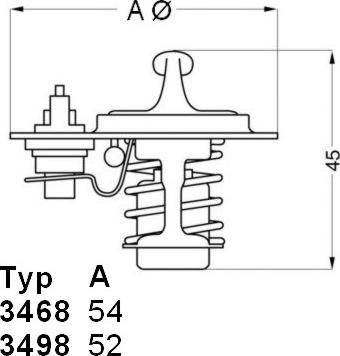 WAHLER 3498.88D - Termostaatti, jäähdytysneste inparts.fi