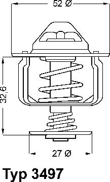 WAHLER 3497.88D - Termostaatti, jäähdytysneste inparts.fi