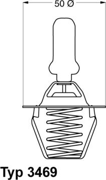 WAHLER 3469.91D - Termostaatti, jäähdytysneste inparts.fi