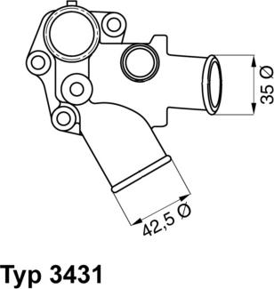 WAHLER 3431.80D - Termostaatti, jäähdytysneste inparts.fi