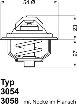 WAHLER 3054.87D50 - Termostaatti, jäähdytysneste inparts.fi