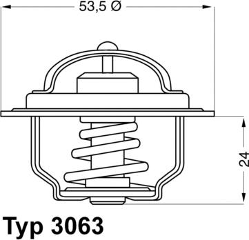 WAHLER 3063.75 - Termostaatti, jäähdytysneste inparts.fi