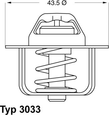 WAHLER 3033.84D - Termostaatti, jäähdytysneste inparts.fi