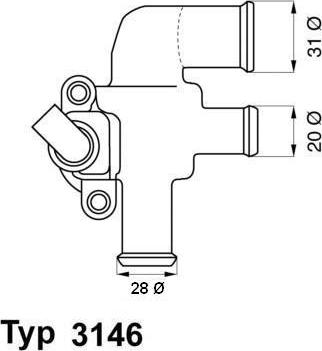 WAHLER 3146.90D - Termostaatti, jäähdytysneste inparts.fi